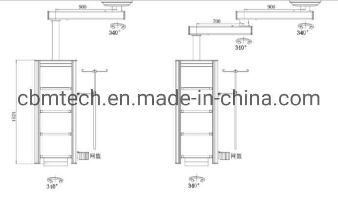 Hospital Single Arm Motorized Pendant Electrical Surgical Pendant