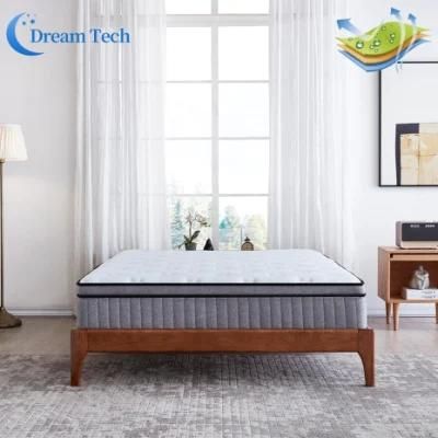 Wholesale Customized Soft Knit Fabric Quality Memory Foam Mattress Pocket Spring Mattress in a Box