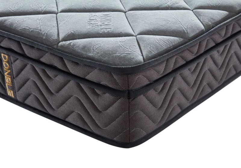 Double Size Plush Fabric High Quality 5 Star Hotel Standard Mattress China Mattress Manufacturer