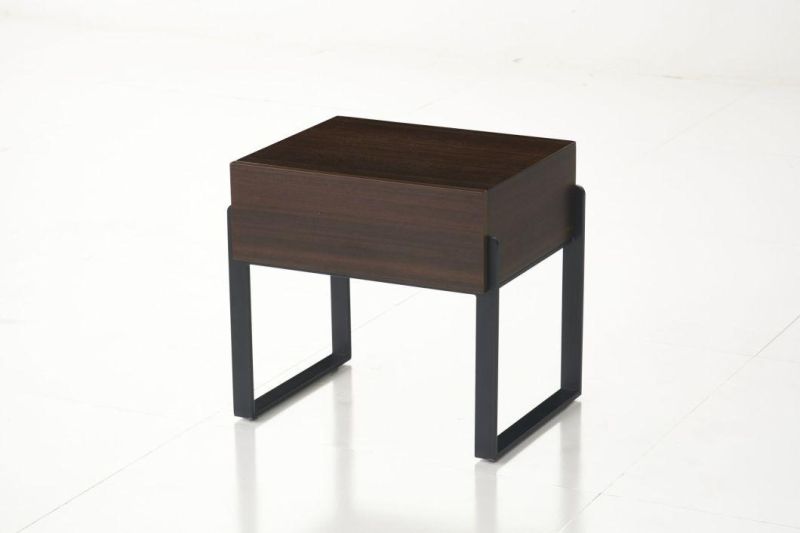 FL42 Night Stand/Eucalyptus Veneer / Steel Base Coating /Modern Furniture in Home and Hotel