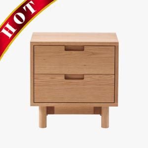 2drw Oak Solid Wood Wooden Nightstand Drawer Chest