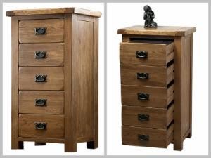 High Quality Solid Wooden 5drawer Chest Cabinet (HSRU-004)