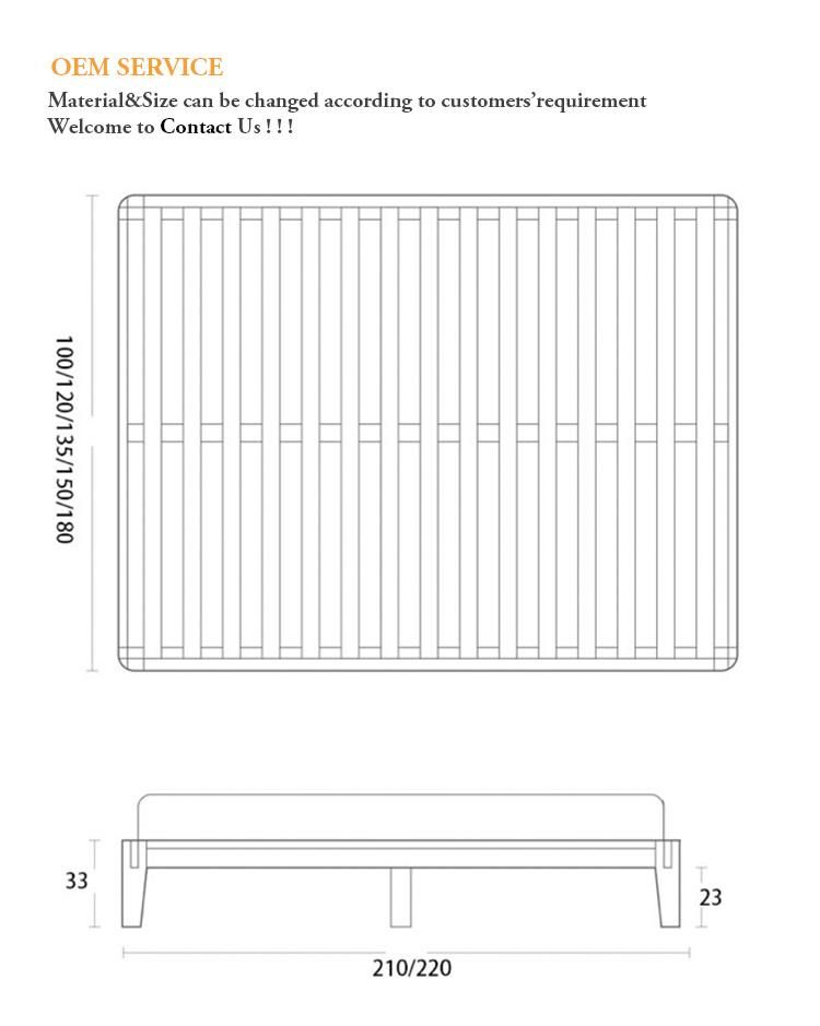 Modern Frame Hotel Furniture Designer Wood Bed