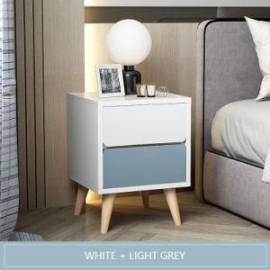 Luxury Home Hotel Furniture Bedside Side Night Stand Table Modern 2 Drawer Wooden Nightstand