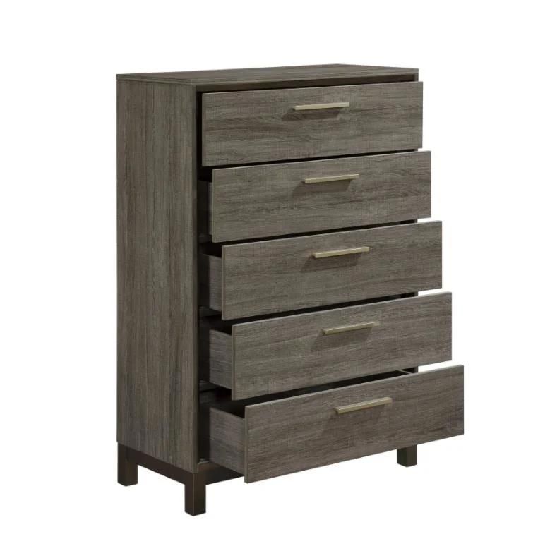 Nova American Style Retro Furniture Drawer Chest 5 Drawers Tallboy
