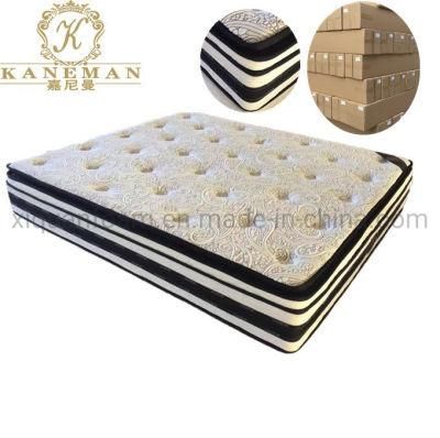 Rolled Packing OEM High Density Foam Pocket Coil Spring Mattress in a Box