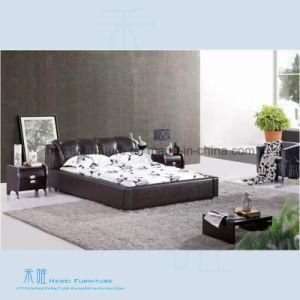 High Quality Soft Leather Bed of Bedroom Furniture (HW-K201B)