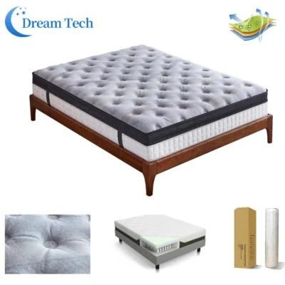Home Furniture Pocket Spring Coil Latex Foam Mattress