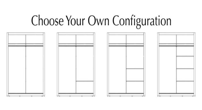 Wholesale Factory Modern Bedroom Furniture Sliding Door Clothes Storage Wardrobe