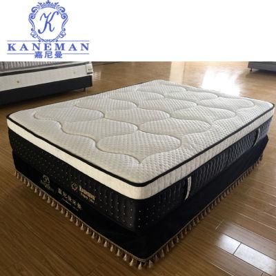 Euro Pillow Top Vacuum Packed Compressed Roll Packing Spring Mattress in a Box