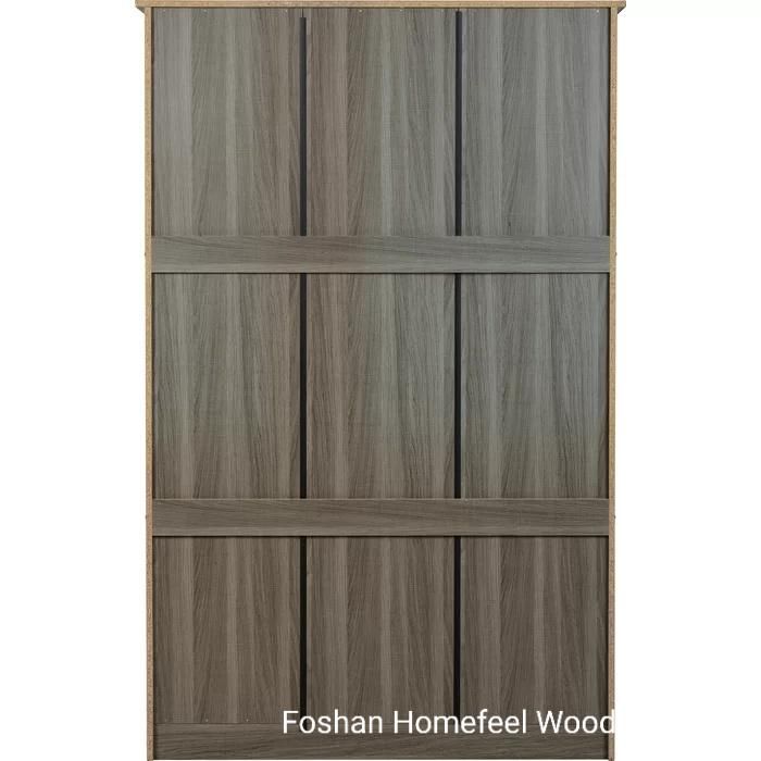 Modern Wholesale Simple 3 Door Wooden MDF Wardrobe (HF-WB04) Bedroom Furniture