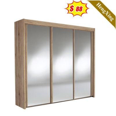 Modern Luxury Wardrobe Modern Solid Wood and Leather Closets Modular Walk in Bedroom Wardrobe