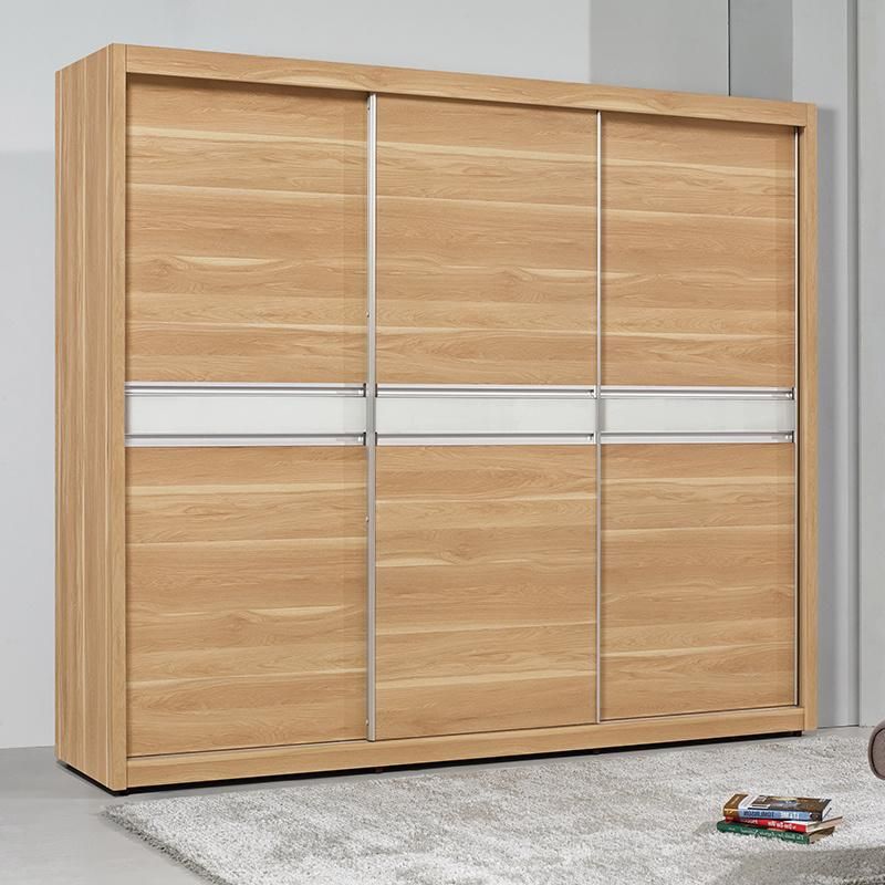 Nova Hot Sell Bedroom Furniture 3 Sliding Door Storage Clothes Cabinet Bedroom Wardrobe