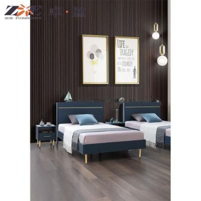 Luxury Modern Queen Size Bed Room Furniture Bedroom Set Luxury Design Dimensions MDF Frame Bed