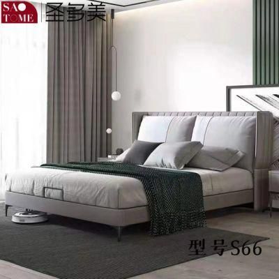 Hotel Bedroom Furniture Green with Beige Double Bed 1.5m 1.8m