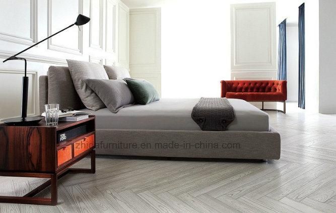 Modern Design King Size Bedroom Furniture Leather Bed