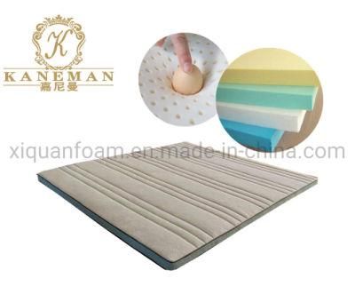 Latex High Density Foam Mattress Topper Rolled up Packing Mattress Topper