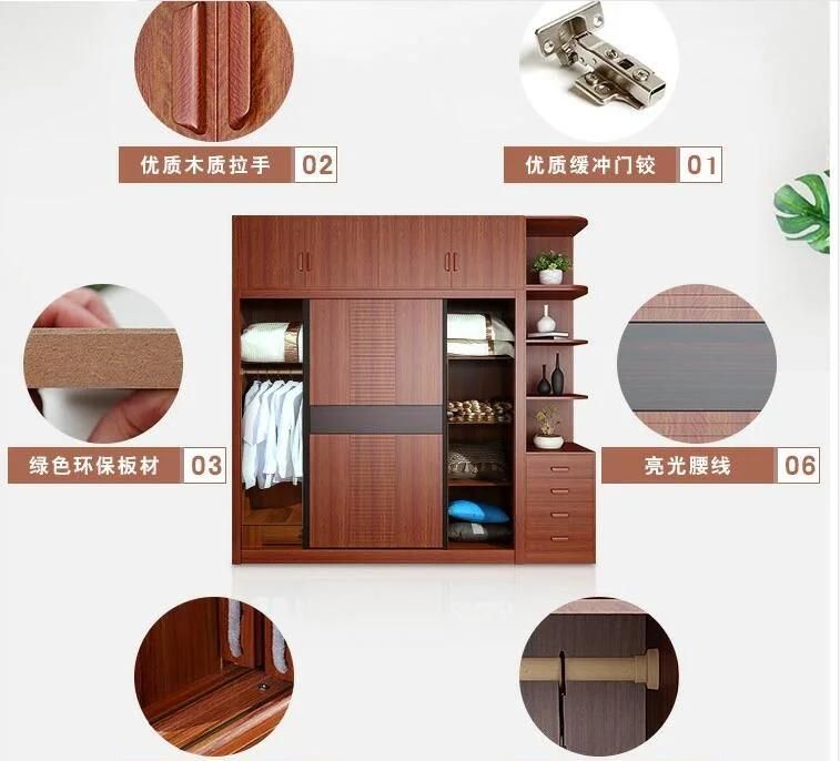 Simple Decorative Laminate Wardrobe Closet Bedroom Furniture
