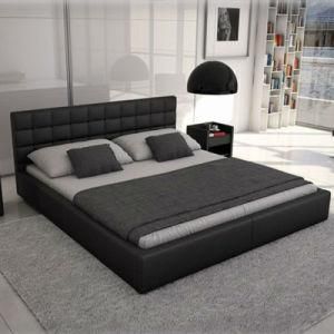 Europe Hot Sale Soft Bed Leather Bed (B66)