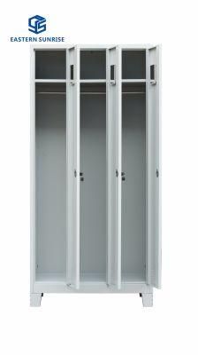 New Design Metal 3 Door Bedroom Furniture Steel Storage Wardrobe