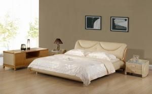 Home Bed, Living Room Geniune Leather Bed (GL-07192)