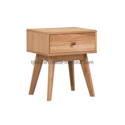 Wholesales Wooden Bedroom Nightstand Sideboard Living Room Storage Cabinet with Drawer Wood Bedside Cabinet