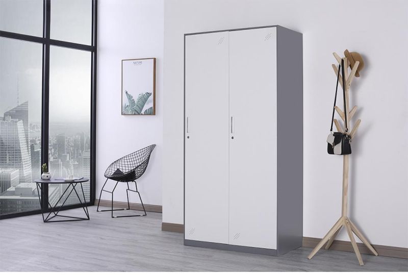 2 Doors Steel Clothes Storage Locker Cabinet for Sports