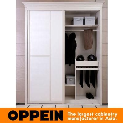 Modern High Pressure Laminate Wood Bedroom Sliding Wholesale Wardrobe (YG61448)