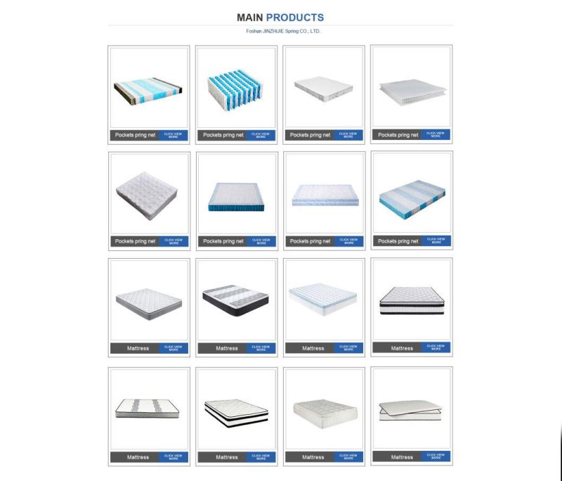 Comfortable Mattress Modern Furniture/Home/Hotel/Bedroom Pocket Coil Spring Foam Cheap Mattress