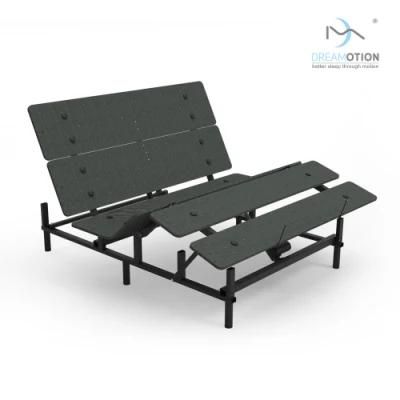 Modern Metal Adjustable Bed Frame Automatic Luxurious Furniture Electric Massage Motion Foldable Bed