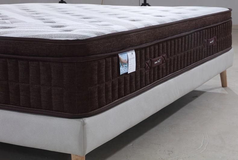 OEM ODM Customized Colchones 30cm Vacuum Roll up King Size Pocket Spring Mattress Box