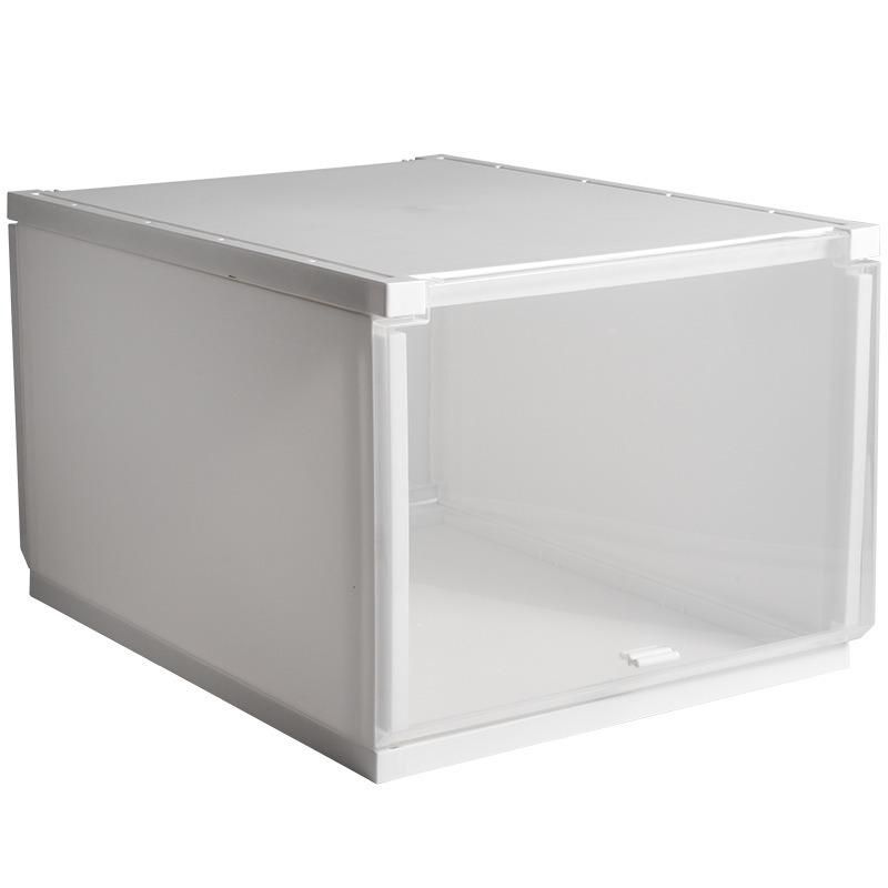 Multifunctional Rectangular Storage Box Plastic Shoe Cabinet Transparent Dustproof Flip Storage Cabinet