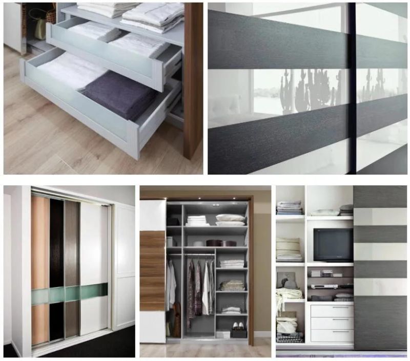 Simple Design Modern Style Swing Door Almirah Wardrobe Closet