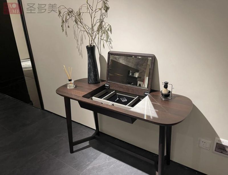 Italian Style Light Luxury Simple Dressing Table Reversible Mirror Dresser