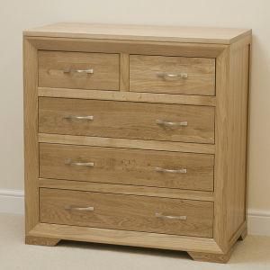 Solid Oak Wooden Drawer Chest Cabinet E1 Standard