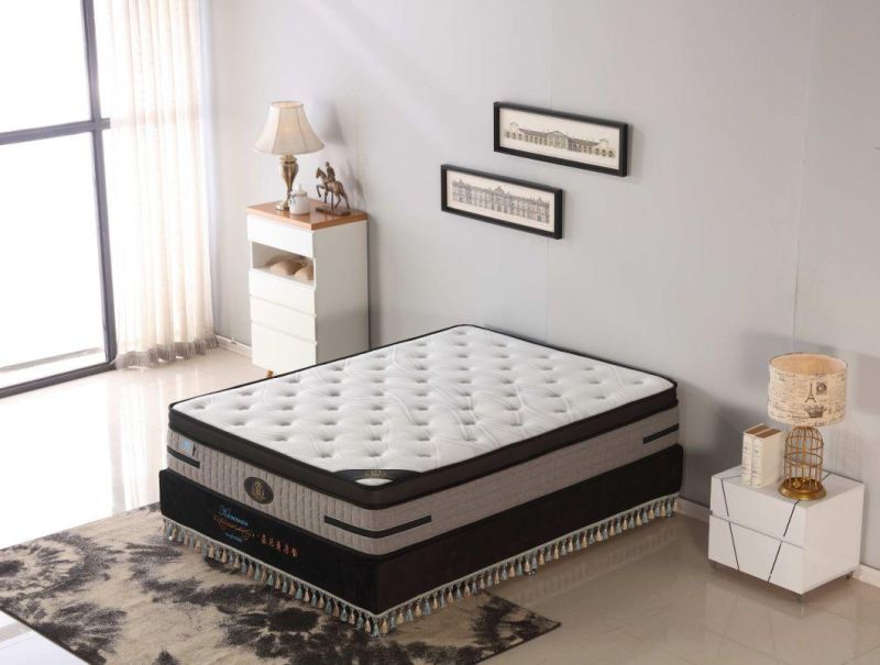 Euro Top Cool Gel Memory Comfort Mattress Roll up Pocket Spring Mattress in a Box