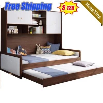 Modern Wall Folding Wooden Home Solid Bedroom Furnitue Double Massage Sofa King Bed