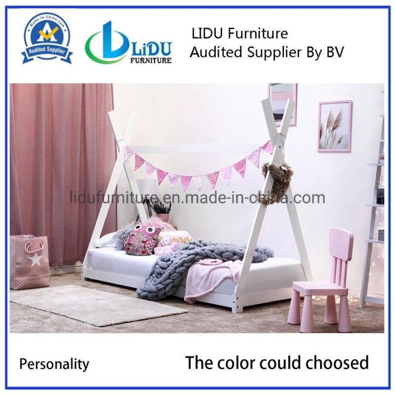New Product Modern Bedroom Furniture Set Solid Wood Bed for Home Simple Design Wooden Bed Wooden Bed Bunk Bed Children′s Bed Safe Bed Kids Bed