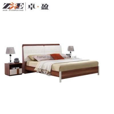 Luxury Modern Bedroom Furniture Sets Hotel King Size Double Single Solid Wood Frame Headboard Bed