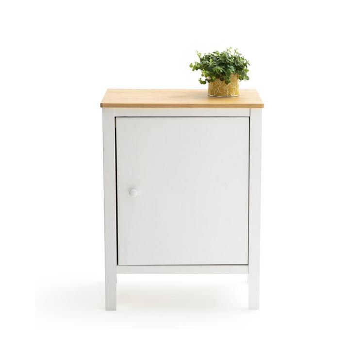 Living Room Wooden Small Bedside Table White Bedside Table Nightstand