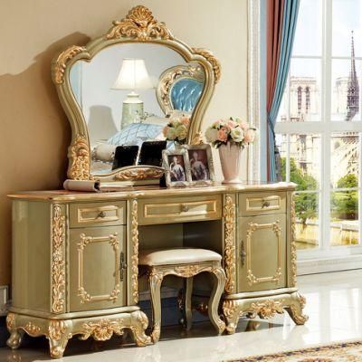 Dresser with Dressing Mirror in Optional Furniture Color for Bedroom Furniture