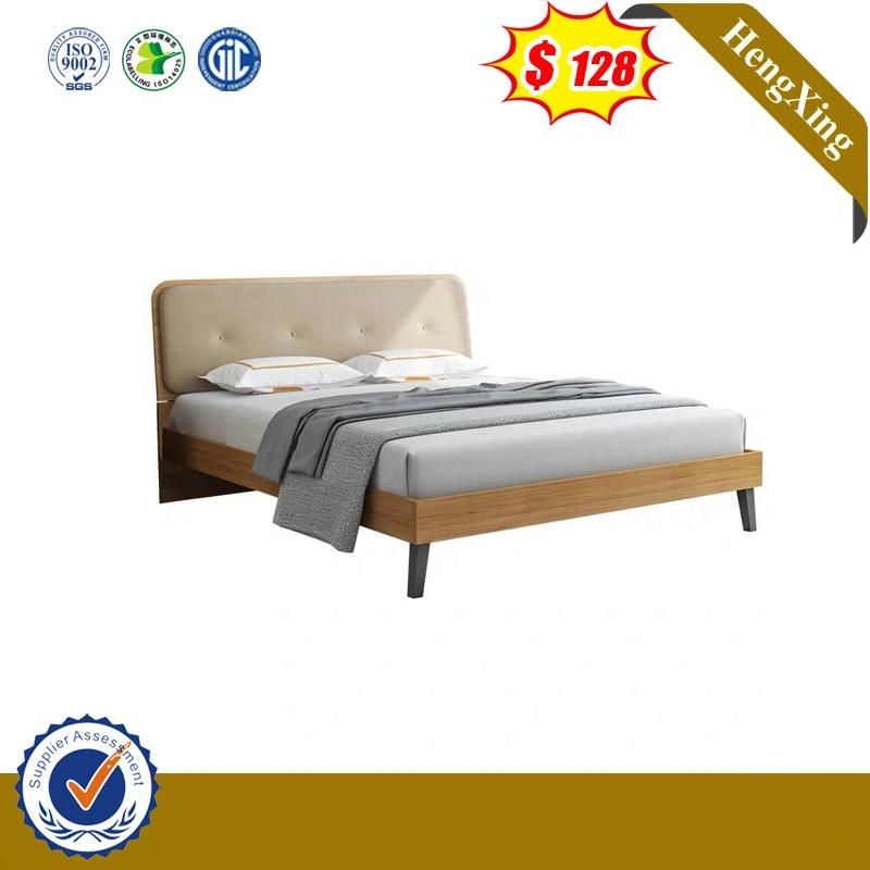 High Quality Simple Design Wooden Home Double King Children Bedroom Bed UL-9gd067