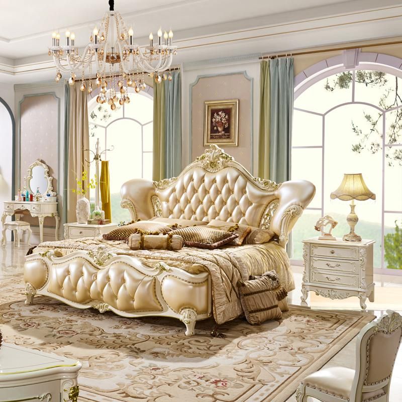 Bedroom Bed Furniture with Dresser in Optional Furniture Color for Home Furniture