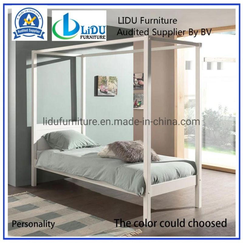 2019 House Living Room Kid′s Bed Wooden Girls Bedroom Furniture Kids Tree House Bunk Bed White Color
