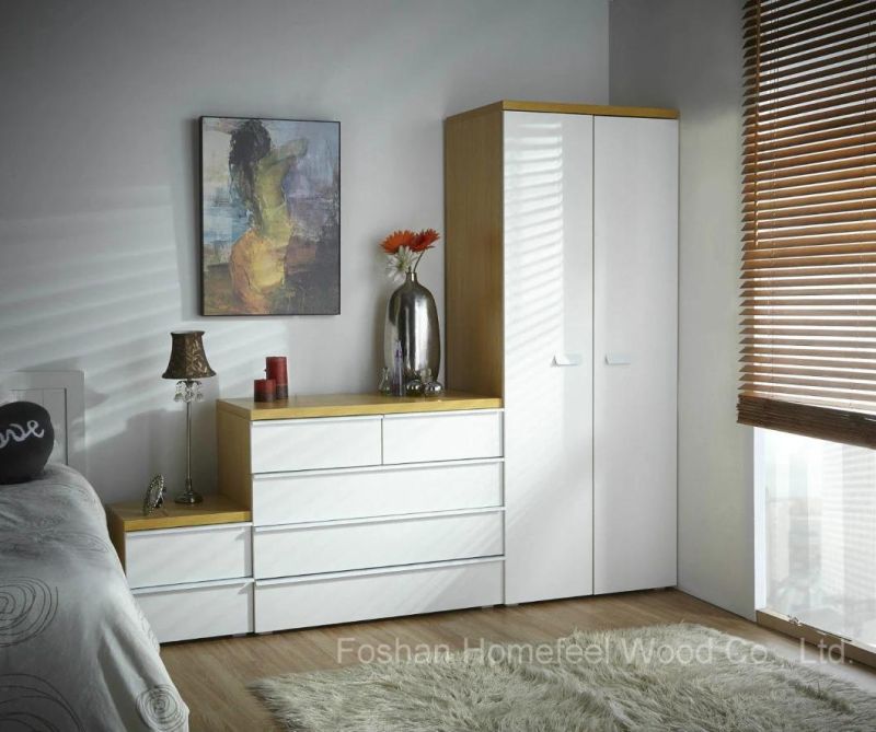 New Design High Gloss Bedroom Furniture Set (HF-EY080917)