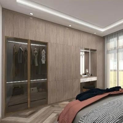 Modern Bedroom Clothes Cabinet Furniture Designs Home Hotel Melamine MDF Wood Wardrobe