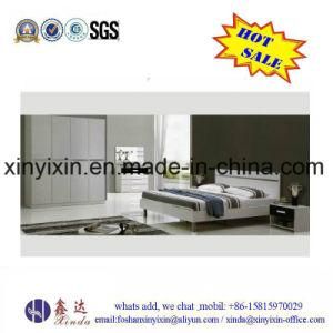 Modern King Size Bed White Color MDF Bedroom Furniture (B23#)