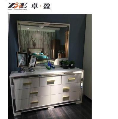 Modern Bedroom Furniture Make up Dressing Table Mirrored Dressers
