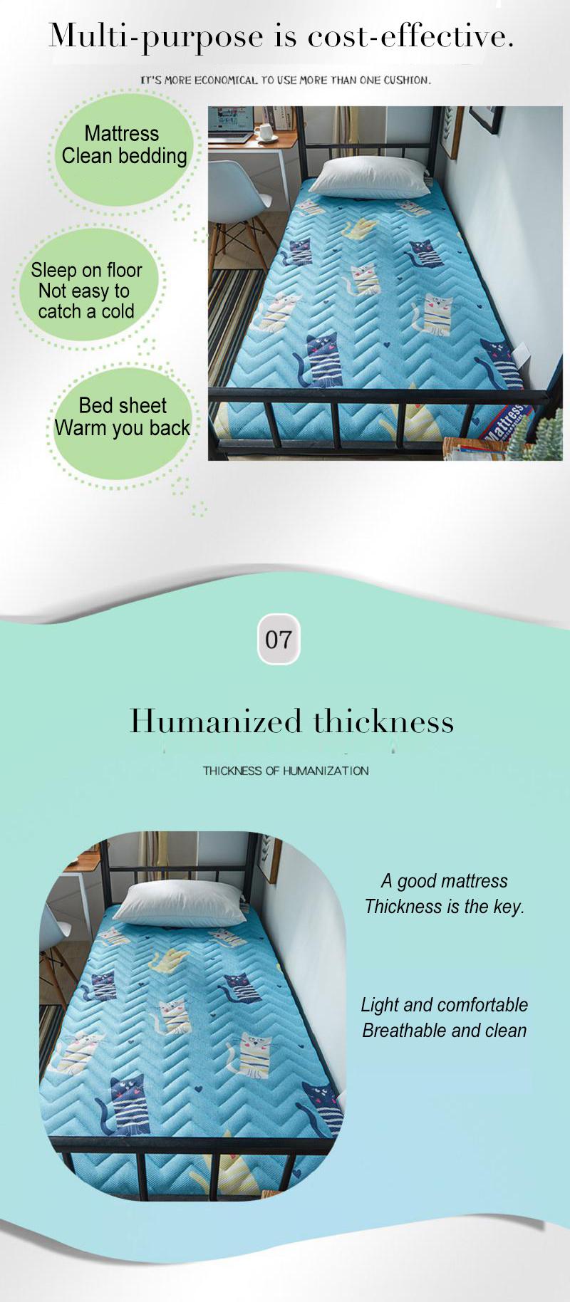 Forces Bunk Bed Mattress Portable Soft Thin Comfortable Single