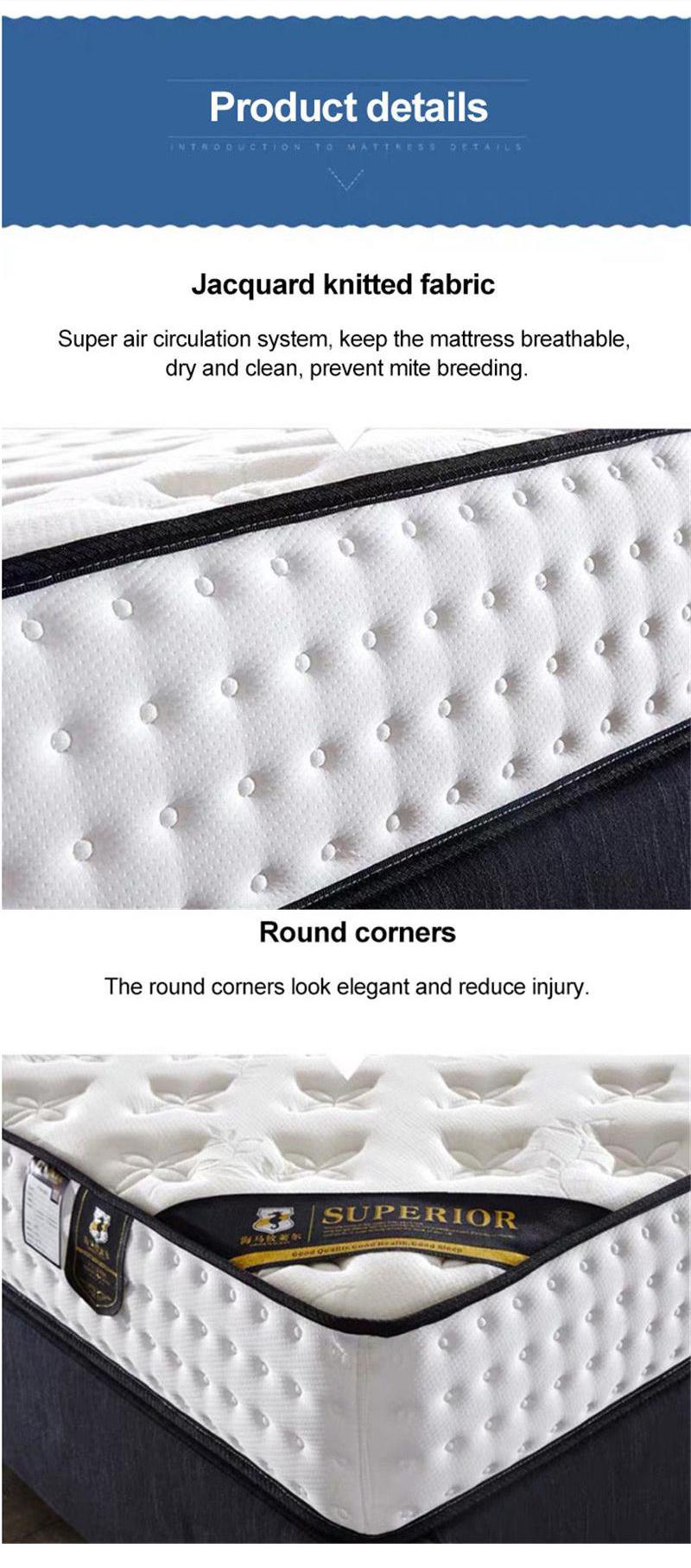 Luxury Innerspring Hybrid Marriott Hotels Double Bed Mattress for Bedroom